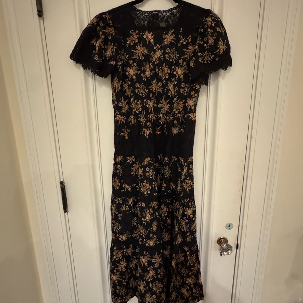 Doen Heirloom Graciella Dress in Foxglove Floral XS - Picture 7 of 7